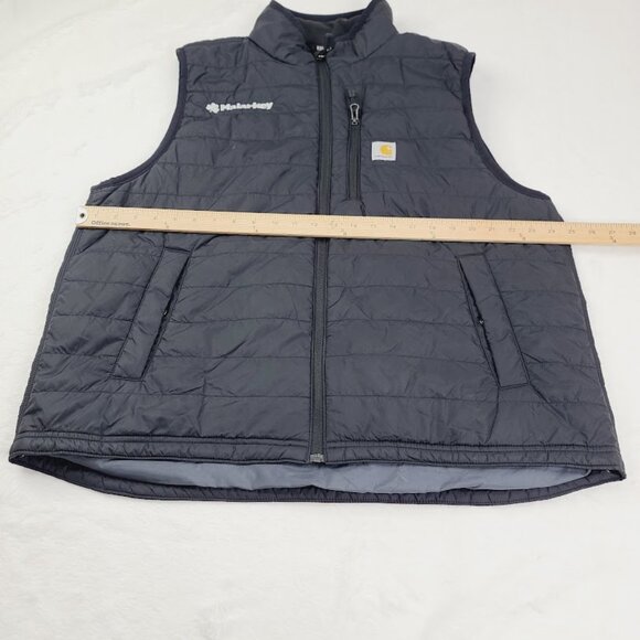 Carhartt Men's Black Gilliam Sleeveless Mock Neck Padded Puffer Vest Size XL - Picture 5 of 12